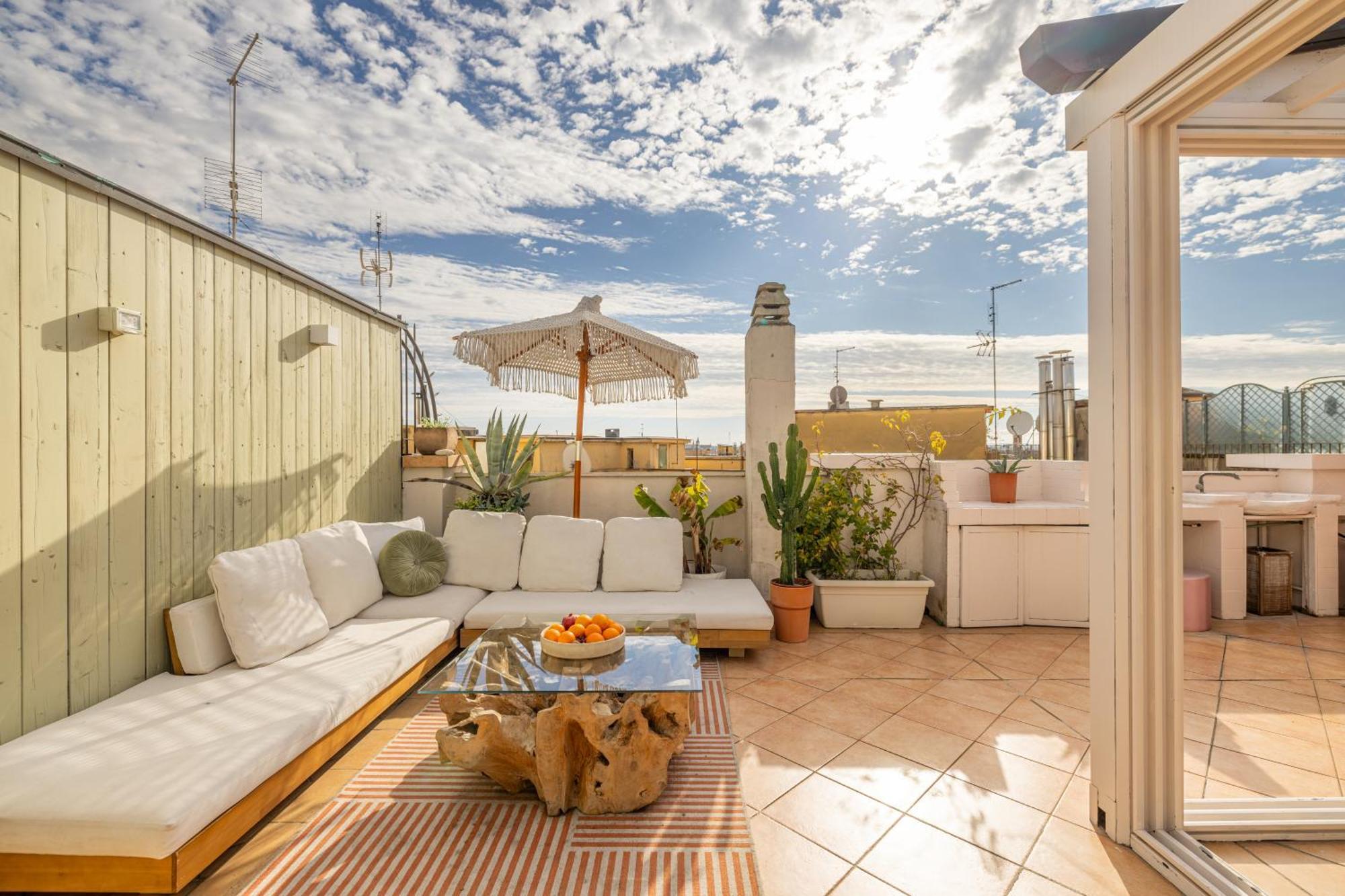 Aria Penthouse & Garden Apartment Rome Bagian luar foto