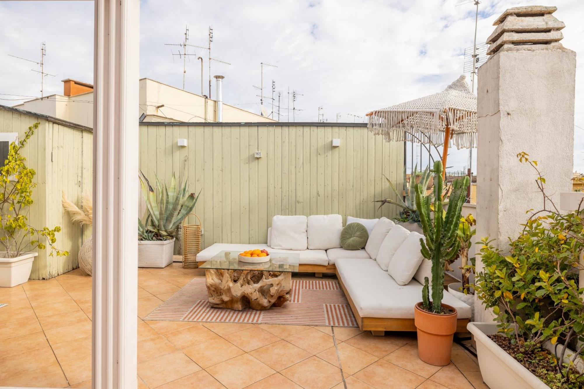 Aria Penthouse & Garden Apartment Rome Bagian luar foto