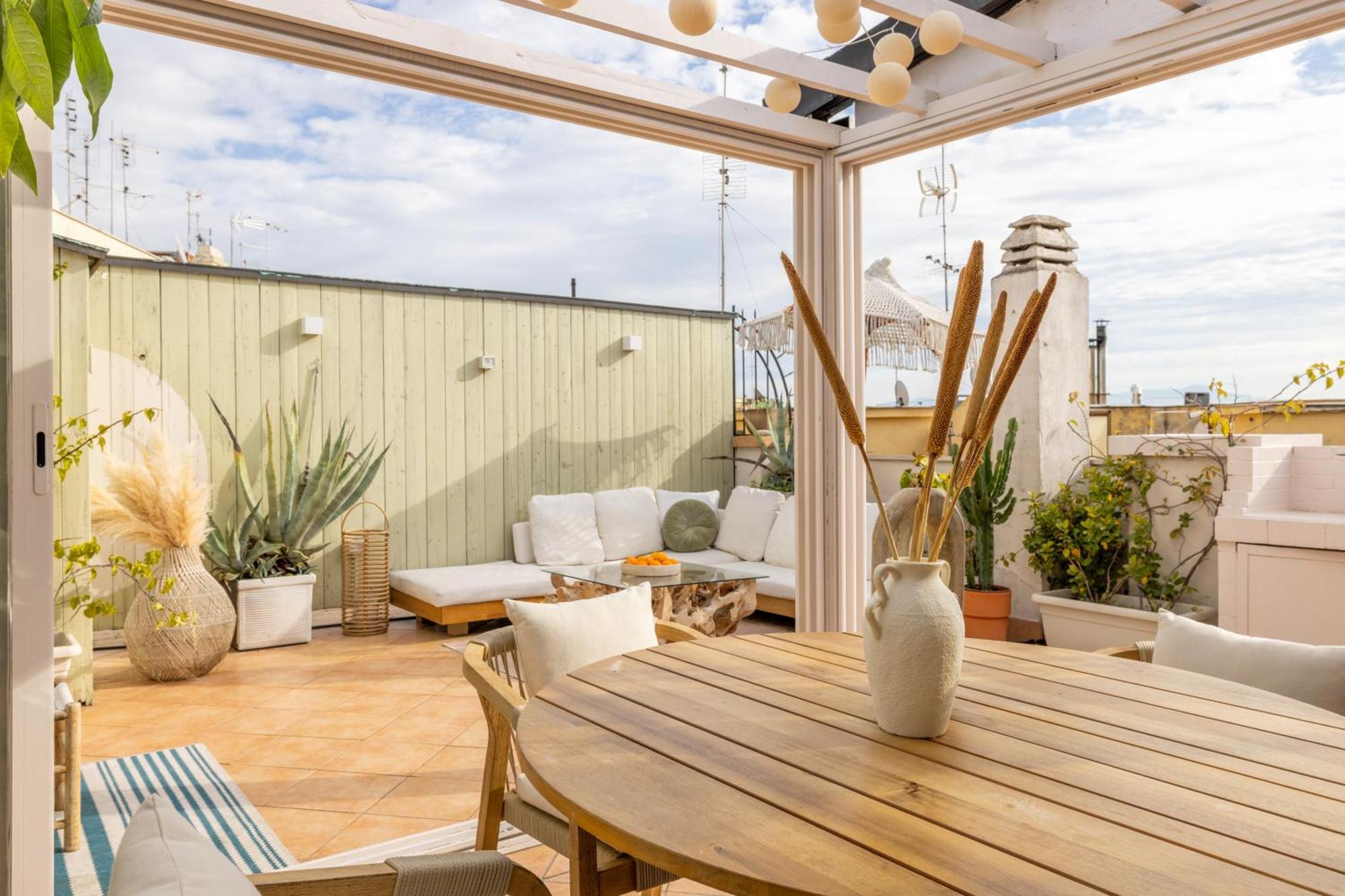 Aria Penthouse & Garden Apartment Rome Bagian luar foto